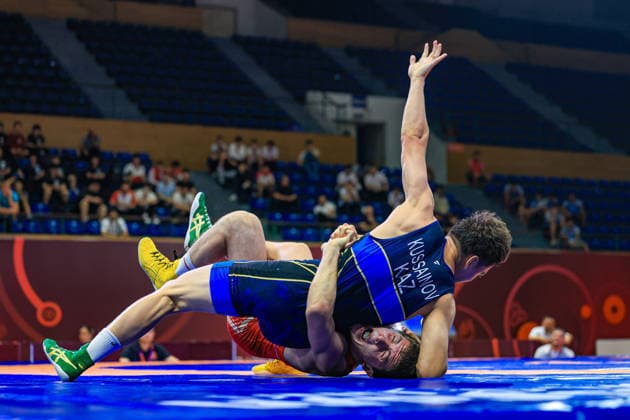 U17, U 17 Wrestling Asian Championships 71kg GR - Kodirjon Fozilov (UZB) df. Timur Kussainov (KAZ)