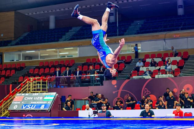 U17, U 17 Wrestling Asian Championships 80kg GR - Abdulaziz Kholmirzaev (UZB)