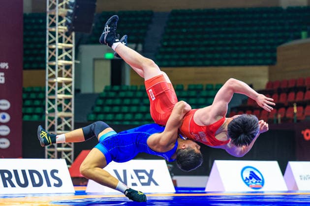 U17, U 17 Wrestling Asian Championships 80kg GR - Edil Nurbekov (KGZ) df. Ryohei Maruyama (JPN)
