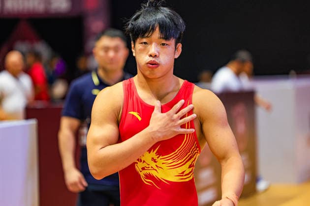 U17, U 17 Wrestling Asian Championships 80kg GR - Yujian Cheng (CHN)