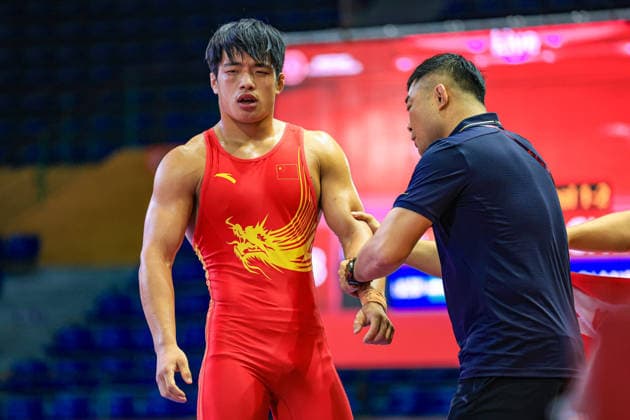 U17, U 17 Wrestling Asian Championships 80kg GR - Yujian Cheng (CHN)