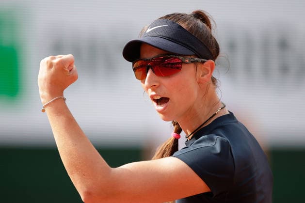 French Open - Tamara Korpatsch (GER) in action during at the 2026 Roland-Garros tournament in Paris, FRANCE, on May 29 - 2026 Copyright: AntonioxBorga