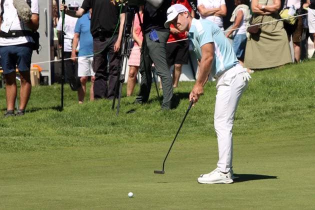 KITZBUEHEL, AUSTRIA - MAY 29: Local Hero STRAKA, Sepp (AUT) at the Austrian Alpine Open presented by Kitzbuehel Tirol, DP World TOUR, Round 2 on May 29, 2026 in Kitzbuehel, Austria.DP World Tour Austrian Alpine Open, Kitzbuehel, 29.05.2026 Tirol Austria Copyright: xPhotographer:xNilsxKoepkex