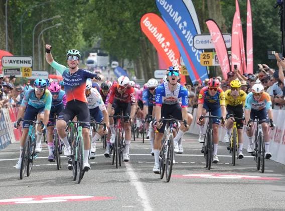 May 29, 2026, Chateau Gontier Sur Mayenne, Bretagne, FRANCE: OLAV KOOIJ of Decathlon CMA CGM TEAM during the of the Boucles de la Mayenne - Cro dit Mutuel, UCI ProSeries Cycling event, 1ere etape Saint Berthevin - Chateau gontier sur Mayenne on 29 May 2026 in Chateau gontier sur Mayenne, France: photos Chateau Gontier Sur Mayenne FRANCE - ZUMAl193 20260529_zsp_l193_007 Copyright: xLaurentxLairysx