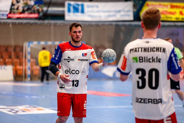 Merlin Fuss (HBW Balingen-Weilstetten, 13) am Ball, spielt den Ball, Dessau-Rosslauer HV 06 vs. HBW Balingen-Weilstetten, Handball, 2. Bundesliga, 33. Spieltag, Saison 2025 26, 29.05.2026, Dessau-Rosslauer HV 06 vs. HBW Balingen-Weilstetten, Handball, 2. Bundesliga, 33. Spieltag, Saison 2025 26, 29.05.2026 Dessau-Rosslau Copyright: xEibner-Pressefoto LauraxRoemerx EP_LRR