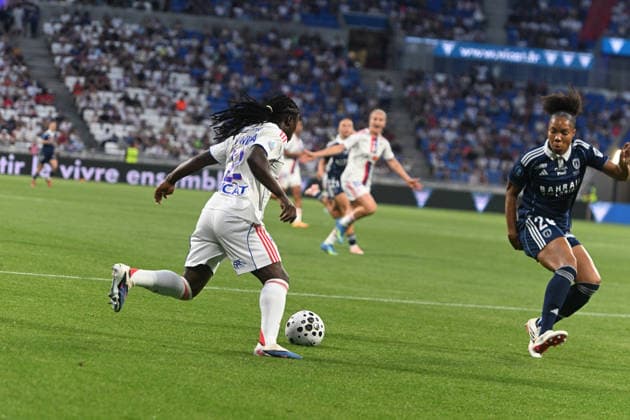 Football : OL Lyonnes vs Paris FC- final French Ligue Arkema - 29 05 2026 CHAWINGA Tabitha of OL Lyonnes scoring goal during the Final French Ligue Arkema match between OL Lyonnes and Paris FC at the Groupama stadium Lyon ,on May 29 2026 LYONFrance  Copyright: xMouradxAllilix