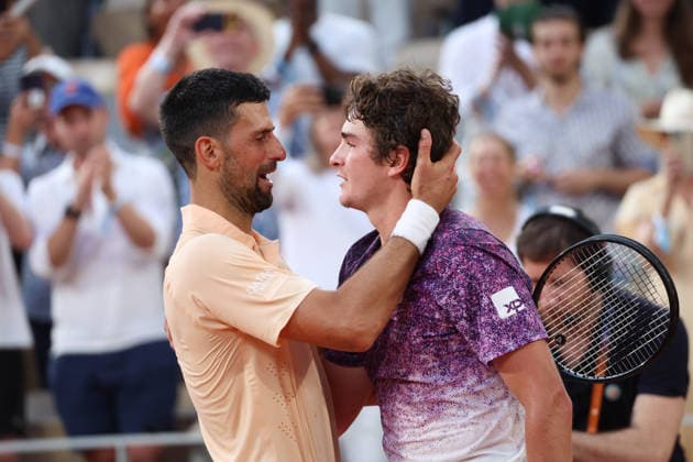 Roland Garros 2026 - Djokovic vs Fonseca suite Novak Djokovic and Joao Fonseca during the French Tennis Open of Roland Garros in Paris, France on May 29th 2026.  Copyright: xFabricexChasseryx