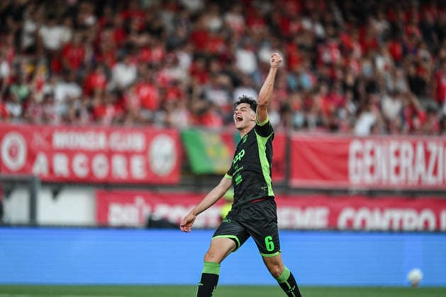 FOOTBALL - Serie B - Playoffs - Final - AC Monza vs US Catanzaro Photo by IPA ABACAPRESS.COM85167503 - Jack Fellipe of US Catanzaro celebrating after a goal during the Italian Serie BKT second leg Final football match between AC Monza and US Catanzaro on 29 of May 2026 at U-Power stadium in Monza, Italy. Photo Tiziano Ballabio Monza Italy  Copyright: xIPAxSport ABACAx