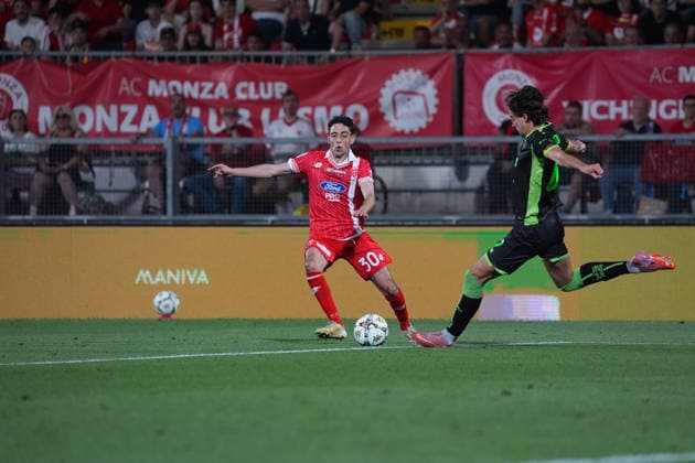 Giuseppe Caso dell AC Monza durante la partita tra Monza e Catanzaro, del Campionato italiano di calcio Serie BKT 2025 2026, Venerdi 29 Maggio 2026, - calcio ( Photo by Alessio Morgese LaPresse )  Copyright: xAlessioxMorgesex xLaPressex