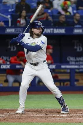 May 29, 2026, St. Petersburg, Florida, USA: Tampa Bay Rays right fielder Ryan Vilade (26) at bat in the fourth inning in the game against the Los Angeles Angels on Friday, May 29, 2026 in St. Petersburg. St. Petersburg USA - ZUMAs70_ 20260529_zan_s70_017 Copyright: xLuisxSantanax