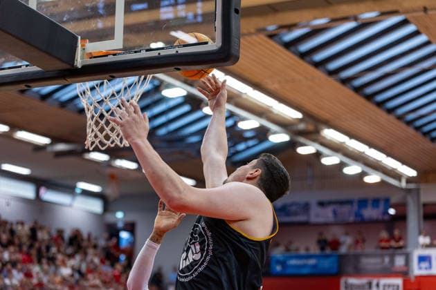 Nicolas Bretzel (Bozic Estriche Knights Kirchheim, 21) GER, Giessen46ers vs. Bozic Estriche Knights Kirchheim, BARMER 2. Basketball Bundesliga, Playoffs Halbfinale Spiel 4, Saison 2025 2026, 29.05.2026 GER, Giessen46ers vs. Bozic Estriche Knights Kirchheim, BARMER 2. Basketball Bundesliga, Playoffs Halbfinale Spiel 4, Saison 2025 2026, 29.05.2026 Giessen Copyright: xEibner-Pressefoto NinaxSanderx EP_NSR