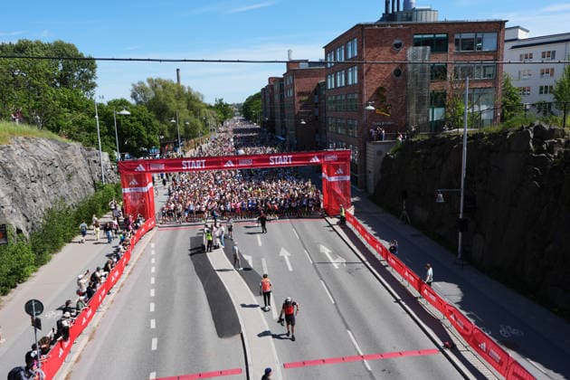 STOCKHOLM, SWEDEN 20260530 The runners gather before the start of the Stockholm marathon on Saturday. STOCKHOLM SWEDEN x10500x