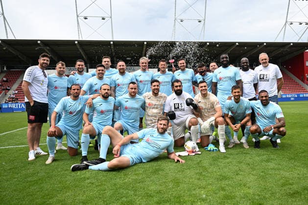 30.05.2026, xsvx, Fussball Langholz Cup 2026, v.l. Teamfoto Prime Time United Wiesbaden