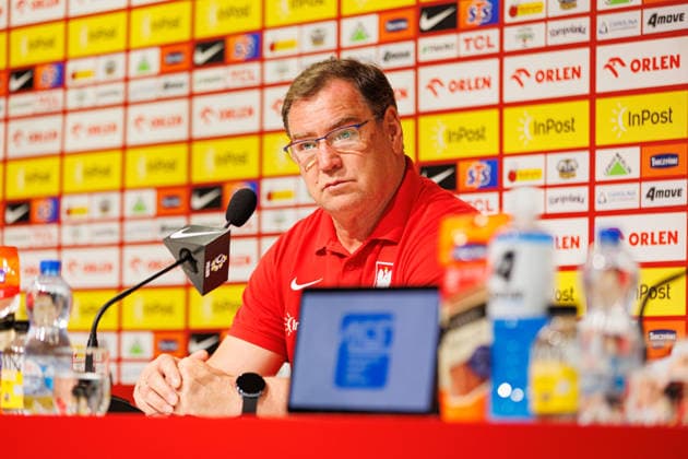 Jerzy Urban seen during Official press conference, PK, Pressekonferenz and training of Poland National football team before Friendly match game against Ukraine (Ernest Kolodziej Ball Raw Images) Wroclaw Tarczynski Arena Poland Copyright: xErnestxKolodziejx ernestkolodziej_poland_conference_2526_OL_5015