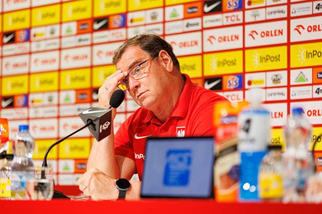 Jerzy Urban seen during Official press conference, PK, Pressekonferenz and training of Poland National football team before Friendly match game against Ukraine (Ernest Kolodziej Ball Raw Images) Wroclaw Tarczynski Arena Poland Copyright: xErnestxKolodziejx ernestkolodziej_poland_conference_2526_OL_5020