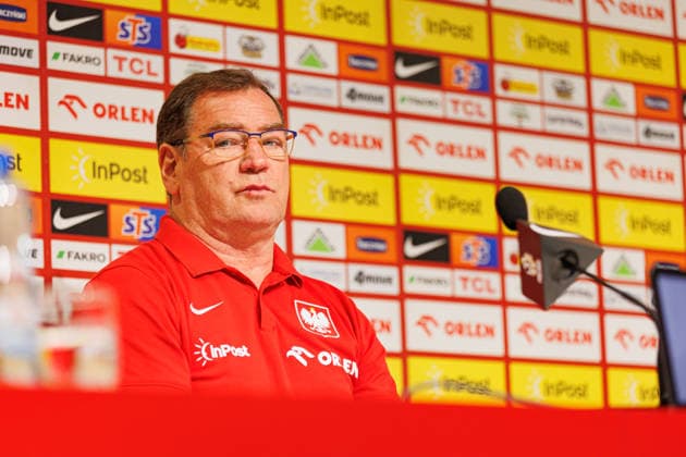 Jerzy Urban seen during Official press conference, PK, Pressekonferenz and training of Poland National football team before Friendly match game against Ukraine (Ernest Kolodziej Ball Raw Images) Wroclaw Tarczynski Arena Poland Copyright: xErnestxKolodziejx ernestkolodziej_poland_conference_2526_OL_5062