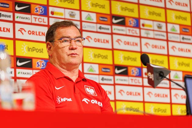 Jerzy Urban seen during Official press conference, PK, Pressekonferenz and training of Poland National football team before Friendly match game against Ukraine (Ernest Kolodziej Ball Raw Images) Wroclaw Tarczynski Arena Poland Copyright: xErnestxKolodziejx ernestkolodziej_poland_conference_2526_OL_5059