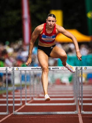 51. Hypomeeting, Goetzis (AT), 30.05.2026 GOETZIS, SWITZERLAND - MAY 30: Liana TRUEMPI of Switzerland competes in the 100 m hurdles of the womens heptathlon at the 51. Hypomeeting, Goetzis (AT) on May 30, 2026 in Goetzis, Switzerland. Copyright: xBEAUTIFULxSPORTS UlfxSchillerx
