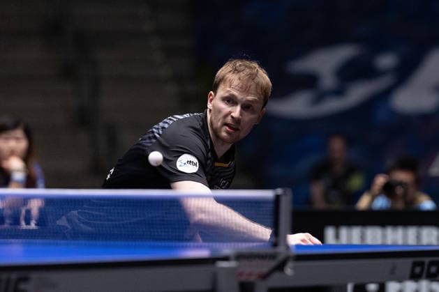 Benedikt Duda (GER, TTC Schwalbe Bergneustadt) in action during the semifinal matches Borussia Düsseldorf TTC Schwalbe of the Liebherr TTBL Final4 at the Süwag Energie ARENA on May 30, 2026, in Frankfurt, Germany Copyright: JoaquimxFerreira