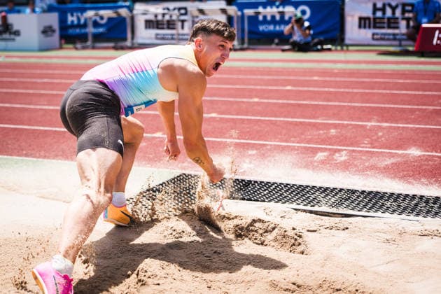 51. Hypomeeting, Goetzis (AT), 30.05.2026 GOETZIS, SWITZERLAND - MAY 30: Simon EHAMMER of Switzerland competes in the long jump of the mens decathlon at the 51. Hypomeeting, Goetzis (AT) on May 30, 2026 in Goetzis, Switzerland. Copyright: xBEAUTIFULxSPORTS UlfxSchillerx