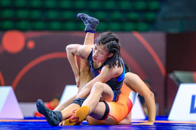 U17, U 17 Wrestling Asian Championships 49kg WW - Yuting Yuan (CHN) df. Nikita Nikita (IND)