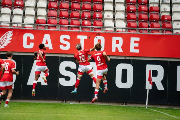 30.05.2026, xdaymx, Fussball Oberliga Rheinland-Pfalz Saar, 1.FC Kaiserslautern - FV Eppelborn Torjubel zum zwischenzeitlichen 3:0 für den FCK vom Torschützen Blum zusammen mit der Mannschaft (DFL DFB REGULATIONS PROHIBIT ANY USE OF PHOTOGRAPHS as IMAGE SEQUENCES and or QUASI-VIDEO) Kaiserslautern