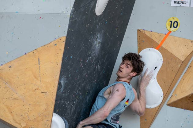 May 30, 2026, Madrid, Madrid, Spain: THORBEN PERRY BLOEM of Germany competes during the men s boulder semifinal at the IFSC World Climbing Series in Madrid Madrid Spain - ZUMAd308 20260530_zsp_d308_047 Copyright: xJuanxCarlosxLucasx