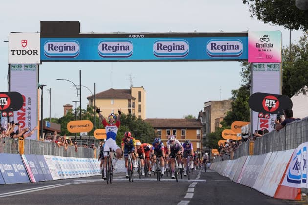 Netherlands™s Lorena Wiebes of Team SD Worx - Protime™s winner of stage during Stage 1 of the Giro d™Italia Women, from Cesenatico to Ravenna, Italy, Saturday, May 30, 2026  Copyright: xDavidexSpada LaPressex
