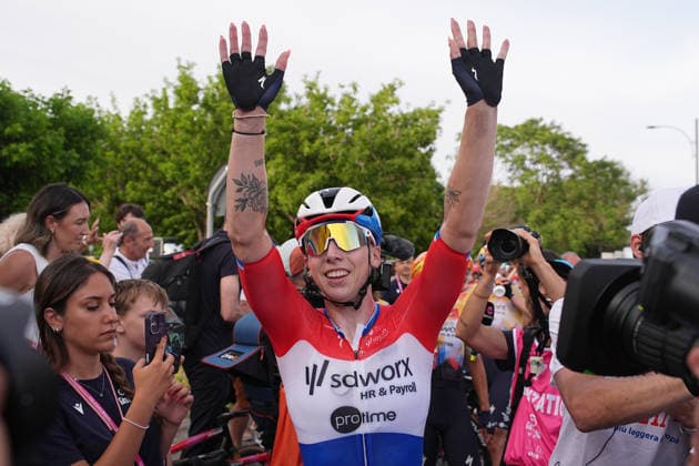 Netherlands™s Lorena Wiebes of Team SD Worx - Protime™s winner of the stage during Stage 1 of the Giro d™Italia Women, from Cesenatico to Ravenna, Italy, Saturday May 30, 2026  Copyright: xMarcoxAlpozzi LaPressex