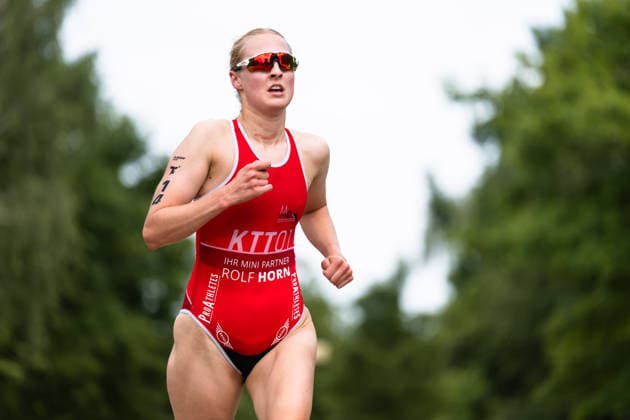 1. Triathlon-Bundesliga Kraichgau Marie Miroslaw (GER, Absolute Teamsport KTT 01) Ubstadt-Weiher Deutschland Copyright: xMarcelxHilgerx