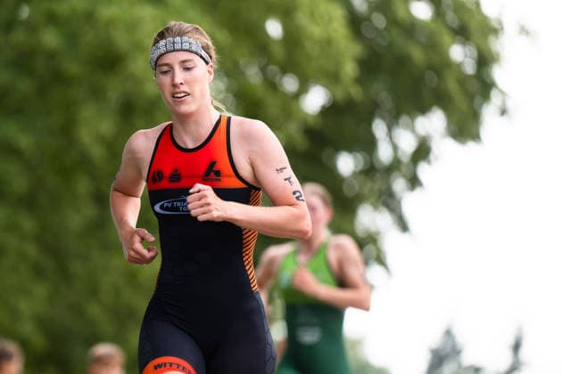 1. Triathlon-Bundesliga Kraichgau Katharina KruÌˆger (GER, PV Triathlon TG Witten) Ubstadt-Weiher Deutschland Copyright: xMarcelxHilgerx