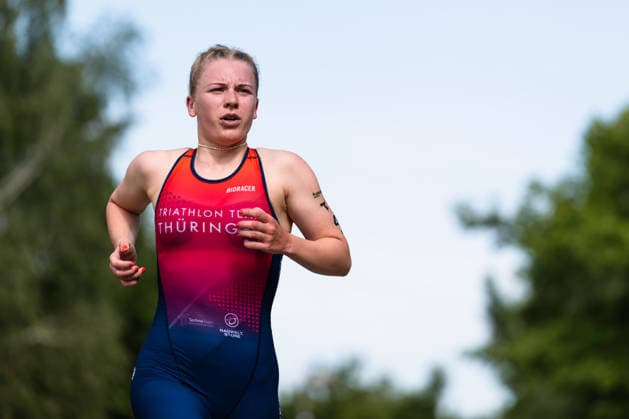 1. Triathlon-Bundesliga Kraichgau Jana Millat (GER, Triathlon Team ThuÌˆringen) Ubstadt-Weiher Deutschland Copyright: xMarcelxHilgerx