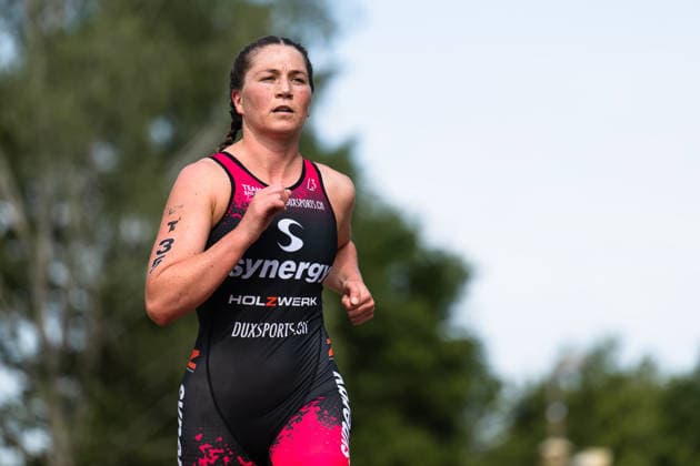 1. Triathlon-Bundesliga Kraichgau Theresa Moser (AUT, Team SYNERGY) Ubstadt-Weiher Deutschland Copyright: xMarcelxHilgerx