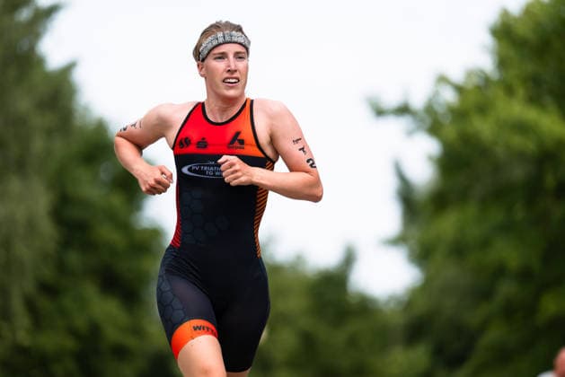 1. Triathlon-Bundesliga Kraichgau Katharina KruÌˆger (GER, PV Triathlon TG Witten) Ubstadt-Weiher Deutschland Copyright: xMarcelxHilgerx