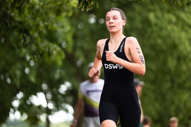 1. Triathlon-Bundesliga Kraichgau Lucie Kammer (GER, DSW12 Darmstadt) Ubstadt-Weiher Deutschland Copyright: xMarcelxHilgerx
