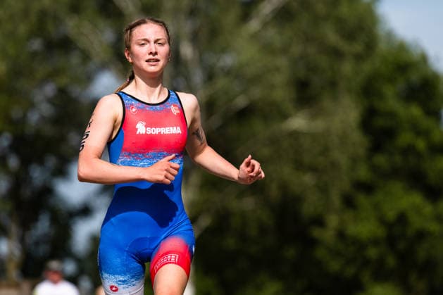 1. Triathlon-Bundesliga Kraichgau Lea Straub (GER, Soprema Team TSV Mannheim) Ubstadt-Weiher Deutschland Copyright: xMarcelxHilgerx