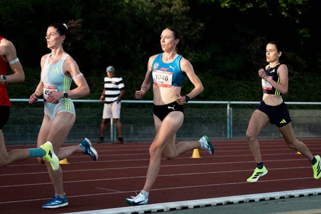 Baeuerle Katja (1046, VfL Sindelfingen, 5000m Frauen), GER, Leichtathletik, Athletics, Lange Laufnacht, Karlsruhe, 30.05.2026, GER, Leichtathletik, Athletics, Lange Laufnacht, Karlsruhe, 30.05.2026 Karlsruhe Copyright: xStefanxMayerx EP_SMR