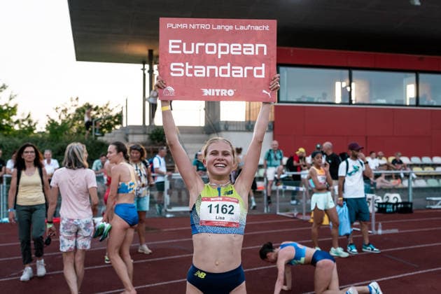 Merkel Lisa (1162, LAV Stadtwerke Tuebingen, 5000m Frauen), GER, Leichtathletik, Athletics, Lange Laufnacht, Karlsruhe, 30.05.2026, GER, Leichtathletik, Athletics, Lange Laufnacht, Karlsruhe, 30.05.2026 Karlsruhe Copyright: xStefanxMayerx EP_SMR