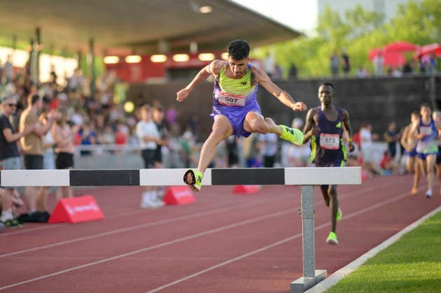 30.05.2026, xkaix, Leichtathletik Lange Laufnacht, Karlsruhe v.l. Osama Zoghlami (Italien) Karlsruhe