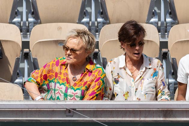 2026 French Open - Celebrities In Stand Day 7 NB Muriel Robin, Anne Le Nen in stand day 7 during the 2026 French Open at Roland Garros on May 30, 2026 in Paris, France. Photo by Nasser Berzane ABACAPRESS.COM  Copyright: xBerzanexNasser ABACAx