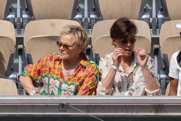 2026 French Open - Celebrities In Stand Day 7 NB Muriel Robin, Anne Le Nen in stand day 7 during the 2026 French Open at Roland Garros on May 30, 2026 in Paris, France. Photo by Nasser Berzane ABACAPRESS.COM  Copyright: xBerzanexNasser ABACAx