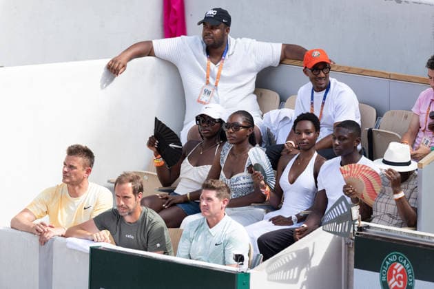 2026 French Open - Celebrities In Stand Day 7 NB Kuame s family in stand day 7 during the 2026 French Open at Roland Garros on May 30, 2026 in Paris, France. Photo by Nasser Berzane ABACAPRESS.COM  Copyright: xBerzanexNasser ABACAx