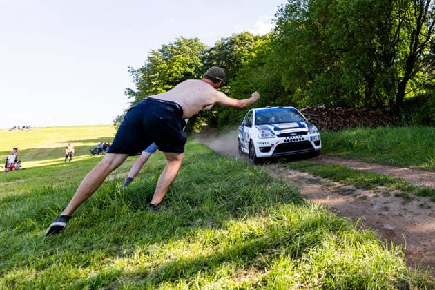 30.05.2026, GER, Motorsport Rallyesport, Maenner Frauen, Saison 2026, 61. RSC-Rallye Wartburg RSC Rallye Super Cup powered by Carunion org. MC Eisenach KELLER, Yannik (DEU) KUNZ, Lilly (DEU) (Ford Fiesta ST 150) Am Samstagnachmittag gingen die Teilnehmer Fahrer auf die letze Wertungsprüfung Flachsgrund powered by Formella Bau GmbH. 99817 Eisenach Festplatz Spicke Thüringen Deutschland