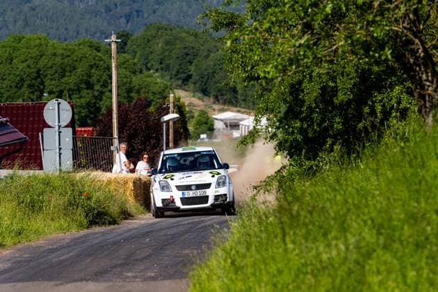 30.05.2026, GER, Motorsport Rallyesport, Maenner Frauen, Saison 2026, 61. RSC-Rallye Wartburg RSC Rallye Super Cup powered by Carunion org. MC Eisenach DJOLEFF, Christian (DEU) MEYER, Alexander (DEU) (Suzuki Swift Am Samstagnachmittag gingen die Teilnehmer Fahrer auf die letze Wertungsprüfung Flachsgrund powered by Formella Bau GmbH. 99817 Eisenach Festplatz Spicke Thüringen Deutschland