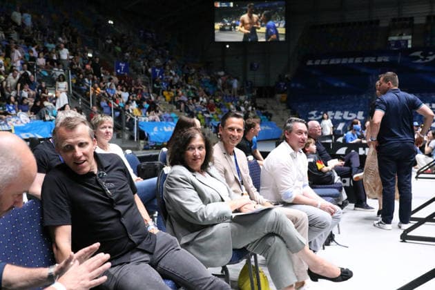Legende Joerg Rosskopf GER Frankfurt TTBL Liebherr Finale Four FC Saarbruecken vs. SV Werder Bremen, Tischtennis Suewag Energie Arena 30.05.2026. GER Frankfurt TTBL Liebherr Finale Four Tischtennis Suewag Energie Arena FC Saarbruecken vs. SV Werder Bremen Deutsche Meiterschaft 30.05.2026. Frankfurt Copyright: xEibner-Pressefoto JoergxHirschx EP_JHH