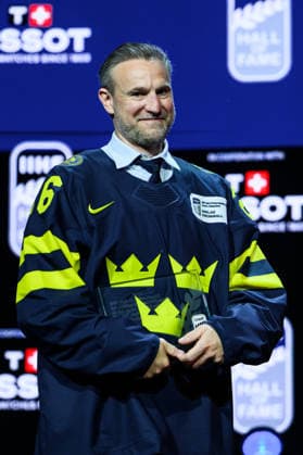 260531 Niklas Kronwall during the IIHF Hall of Fame Ceremony on May 31, 2026 in Zürich. Photo: Jesper Zerman BILDBYRAN kod JZ JZ0740 ishockey Ice hockey, Eishockey iihf hall of fame ceremony ceremoni bbeng Copyright: JESPERxZERMAN BB260531JZ012