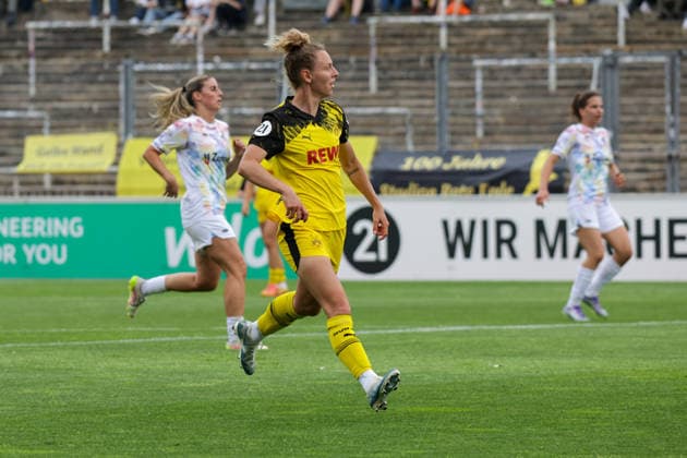 31.05.2026, xgrfx, Fussball Frauen Regionalliga West, Borussia Dortmund - Vorwärts Spoho Köln v.l. Tor, Rita Schumacher (Borussia Dortmund) (DFL DFB REGULATIONS PROHIBIT ANY USE OF PHOTOGRAPHS as IMAGE SEQUENCES and or QUASI-VIDEO) Stadion Rote Erde
