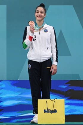 IPA85209986 - RAFFAELLI Sofia (ITA) bronze during European Championships in Rhythmic gymnastics, Rhythmische Sportgymnastik, RSG Gymnastics in Varna, Bulgaria, May 31 2026  Copyright: xFilippoxTomasi IPAxSportx xx 85209986