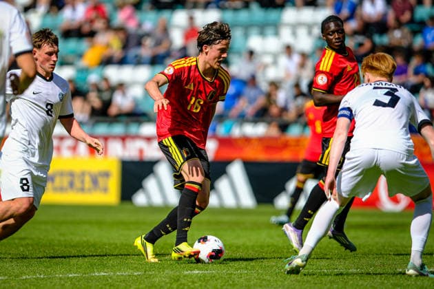 UEFA Under-17 European Championship, EM, Europameisterschaft Estonia 2026 Rune Verstrepen in action during the UEFA Under-17 European Championship Group-A match between Belgium U-17 vs Estonia U-17 national teams, Tallinn Estonia 31.05.2026 Tallinn A Le Coq Arena Estonia Copyright: xMaurixLevandix