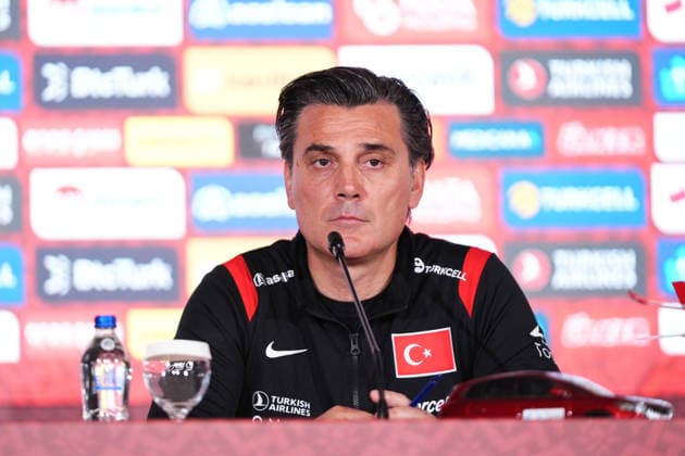 Turkish national team, Nationalteam head coach Vincenzo Montella speaks ahead of 2026 FIFA World Cup, WM, Weltmeisterschaft, Fussball ISTANBUL, TURKIYE - MAY 31: Turkish National Football Team head coach Vincenzo Montella speaks during a press conference, PK, Pressekonferenz at the Hasan Dogan National Teams Camp and Training Facilities, where the national team continues its preparations ahead of the 2026 FIFA World Cup in Istanbul, Turkiye on May 31, 2026. Hakan Akgun Anadolu Istanbul Turkey. Editorial use only. Please get in touch for any other usage.  Copyright: x2026xAnadoluxHakanxAkgunx